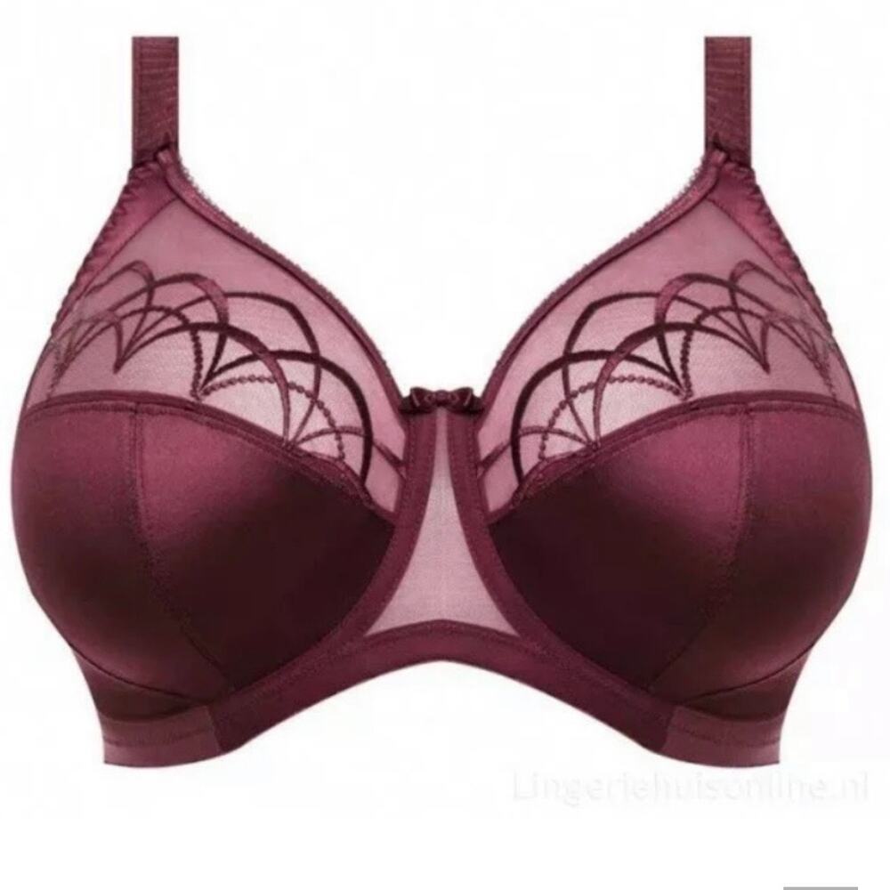 Elomi EL4030CBT Cate Full Cup Side Support Bra Cabernet Burgundy 38DD